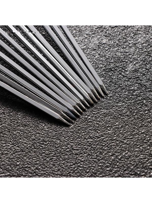 Набор шампуров-спиц 12 шт, рабочая часть - 47 см, ширина - 3 мм, толщина - 2 мм