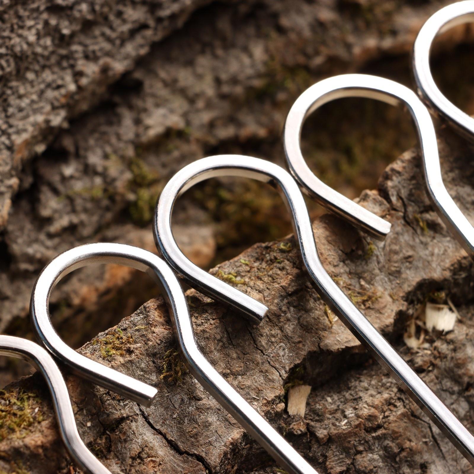 Набор шампуров-спиц 10 шт, 35 см, ширина - 3 мм, толщина - 3 мм