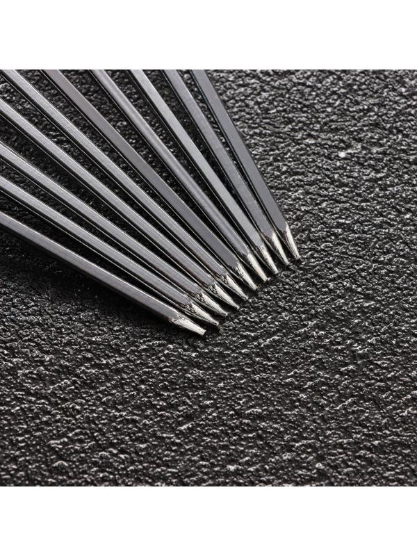 Набор шампуров-спиц 10 шт, 35 см, ширина - 3 мм, толщина - 3 мм