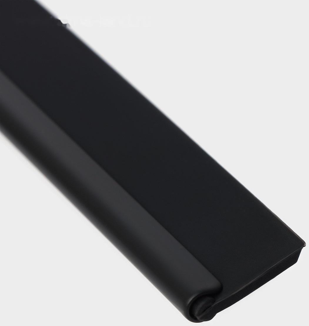 Водосгон из нержавеющей стали с комплектом держателей Raccoon, 25×16 см, цвет чёрный