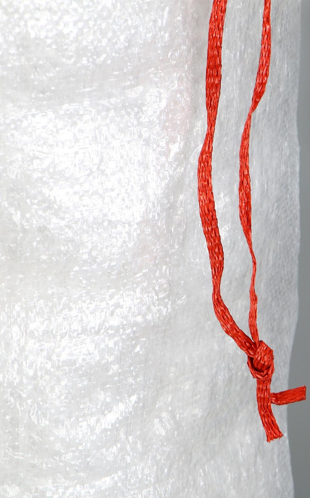 Мешок полипропиленовый, 50 × 90 см, на 50 кг, прозрачный, с завязками