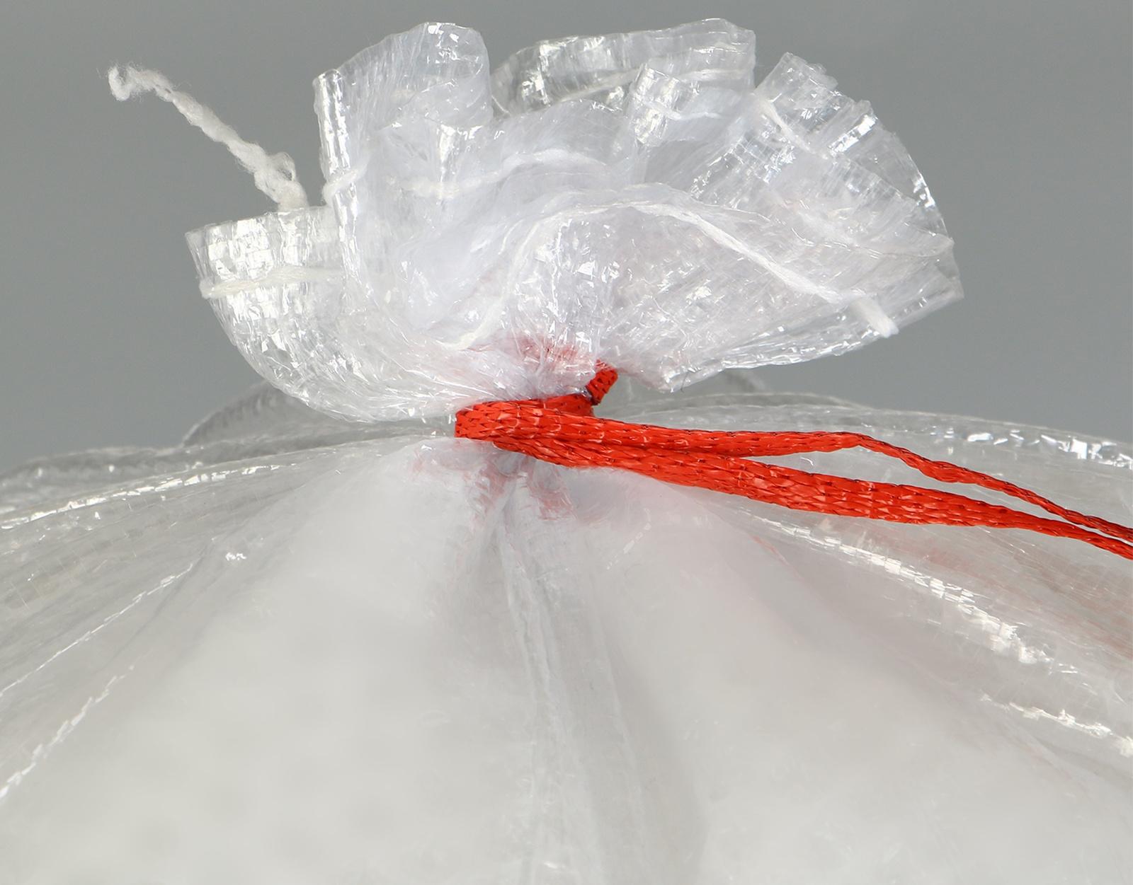 Мешок полипропиленовый, 50 × 90 см, на 50 кг, прозрачный, с завязками