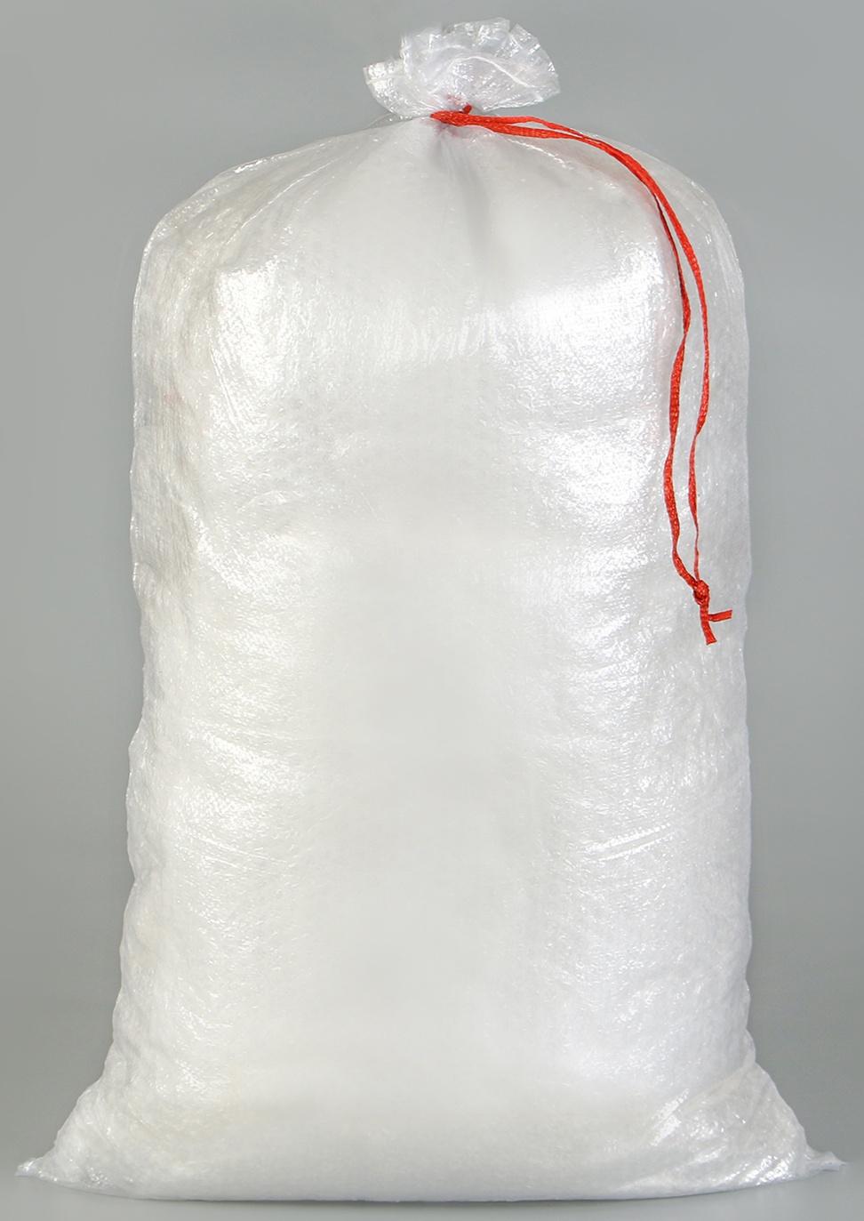 Мешок полипропиленовый, 50 × 90 см, на 50 кг, прозрачный, с завязками