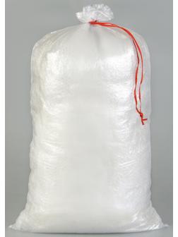 Мешок полипропиленовый, 50 × 90 см, на 50 кг, прозрачный, с завязками