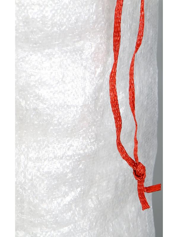 Мешок полипропиленовый, 50 × 90 см, на 50 кг, прозрачный, с завязками