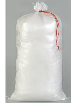 Мешок полипропиленовый, 55 × 95 см, на 50 кг, прозрачный, с завязками