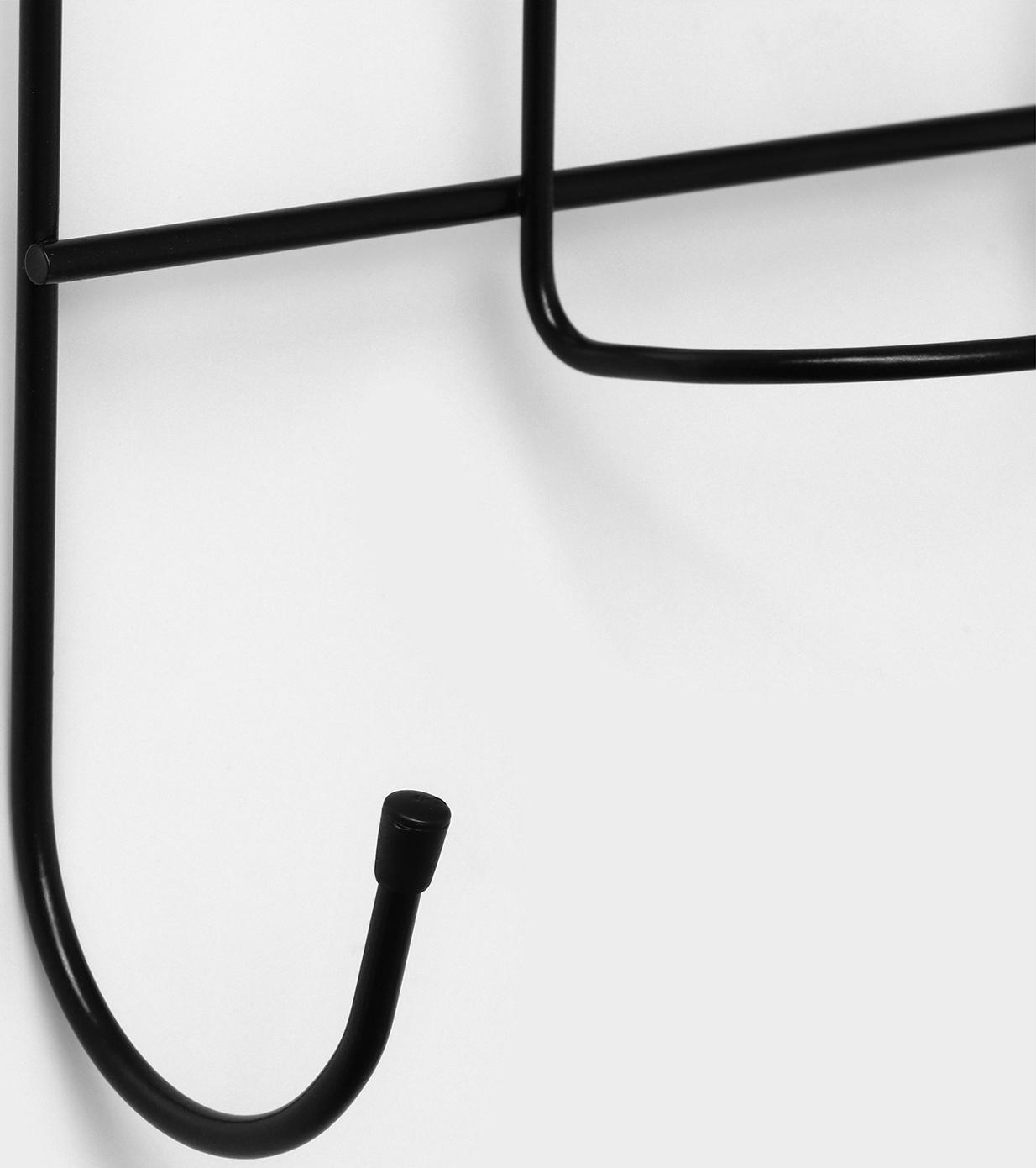 Подставка настенная для гладильной доски и утюга, 25×14,5×40,5 см, цвет чёрный