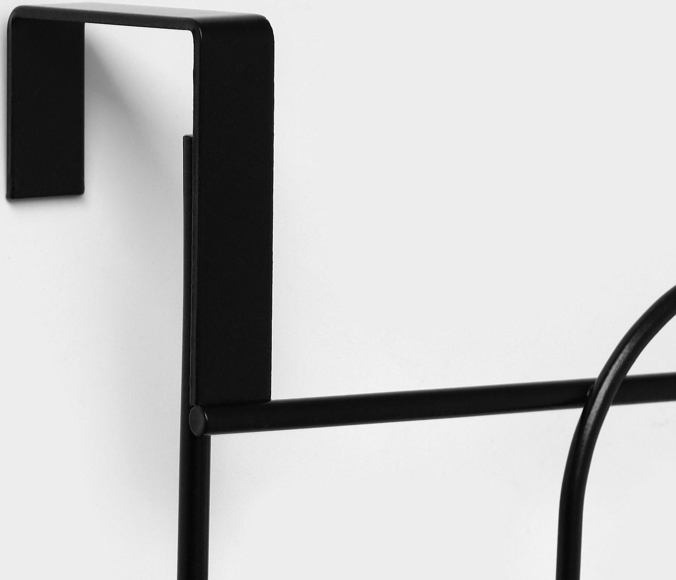 Подставка настенная для гладильной доски и утюга, 25×14,5×40,5 см, цвет чёрный