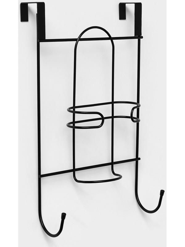 Подставка настенная для гладильной доски и утюга, 25×14,5×40,5 см, цвет чёрный