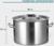 Кастрюля 25л, толщина 0,8мм, дно ТРС  , 201 сталь, с крышкой, индукция, d=36 см, h=24 см