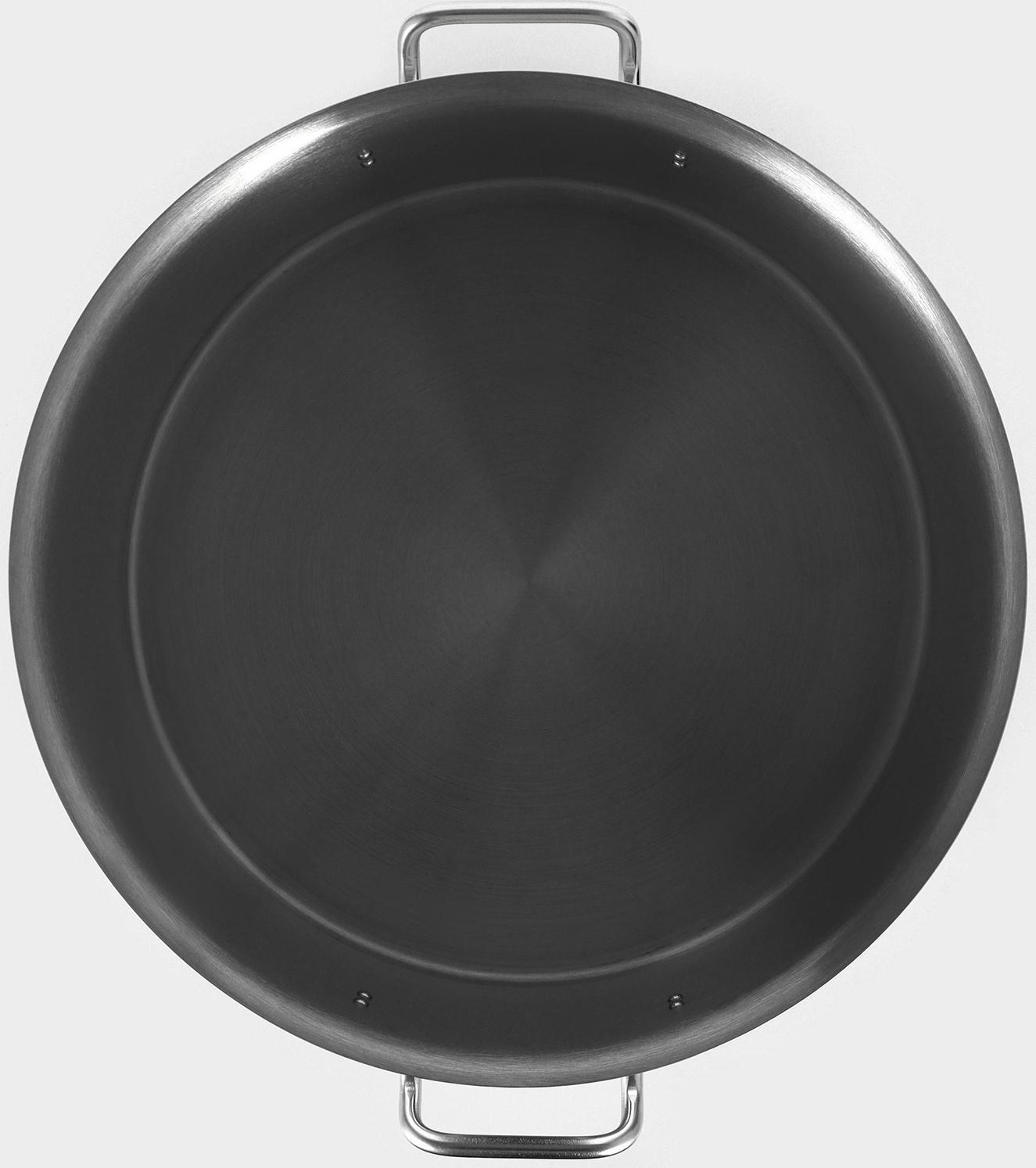 Кастрюля 35л, толщина 1 мм, дно ТРС  , 201 сталь, с крышкой, индукция, d=40 см, h=26 см