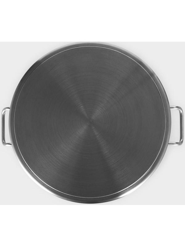 Кастрюля 35л, толщина 1 мм, дно ТРС  , 201 сталь, с крышкой, индукция, d=40 см, h=26 см