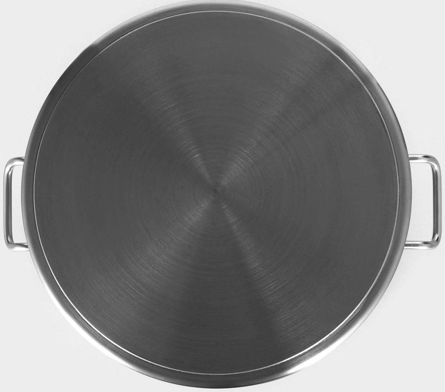 Кастрюля 47л, толщина 1 мм, дно ТРС   , 201 сталь, с крышкой,индукция, d=45 см, h=28 см