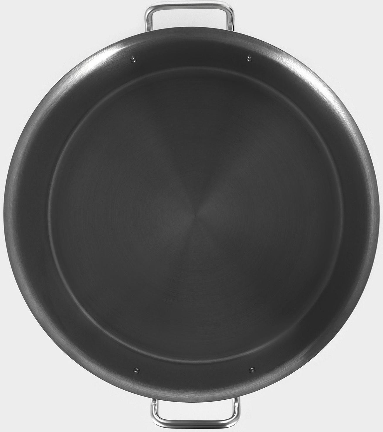 Кастрюля 47л, толщина 1 мм, дно ТРС   , 201 сталь, с крышкой,индукция, d=45 см, h=28 см