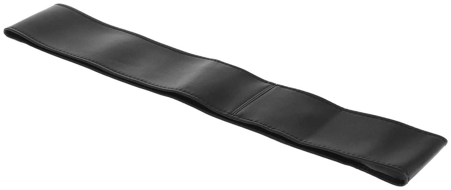 Оплетка на руль сшивная, экокожа, черная, нить, игла, размер XL, 40-42 см