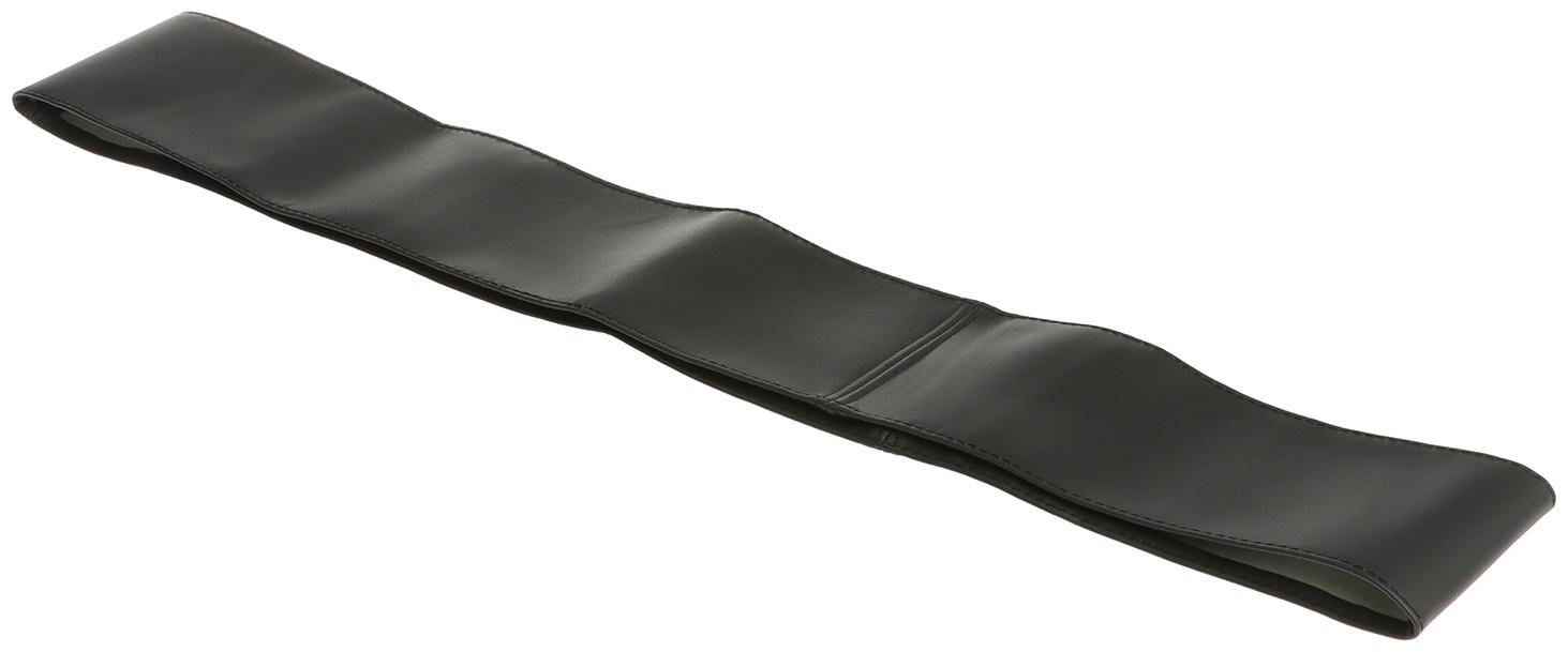 Оплетка на руль сшивная, экокожа, черная, нить, игла, размер 3ХL, 44-46 см