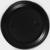 Тарелка одноразовая, d=20,5 см, чёрная, 100 шт/уп