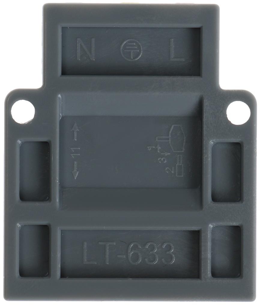 Клемма электрическая проходная, 32А, 0,08-4 мм2, фаза/ноль/земля, 2 ввод 3 вывод, наб. 10 шт   10105