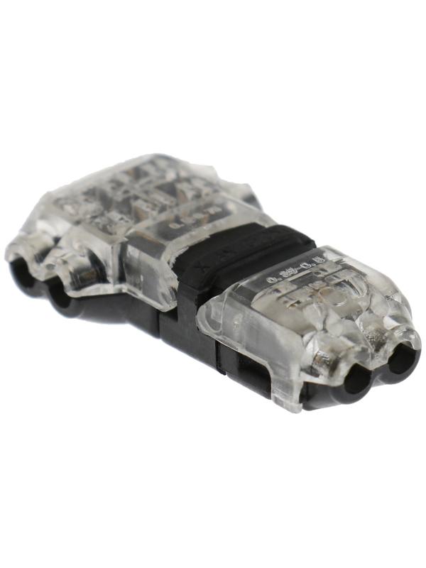 Коннектор Т-образный, прокалывающий тип, под два провода 0.5-0.75 мм2, черный, набор 5 шт