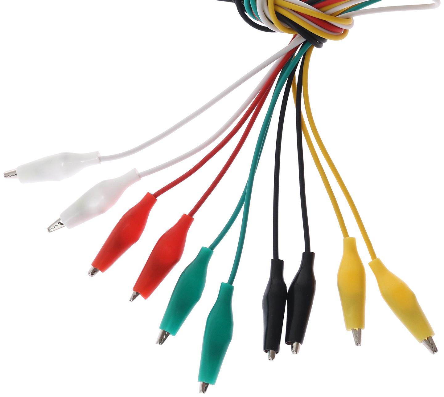 Провод-тестер с зажимом, 30 см, R8, набор 10 шт
