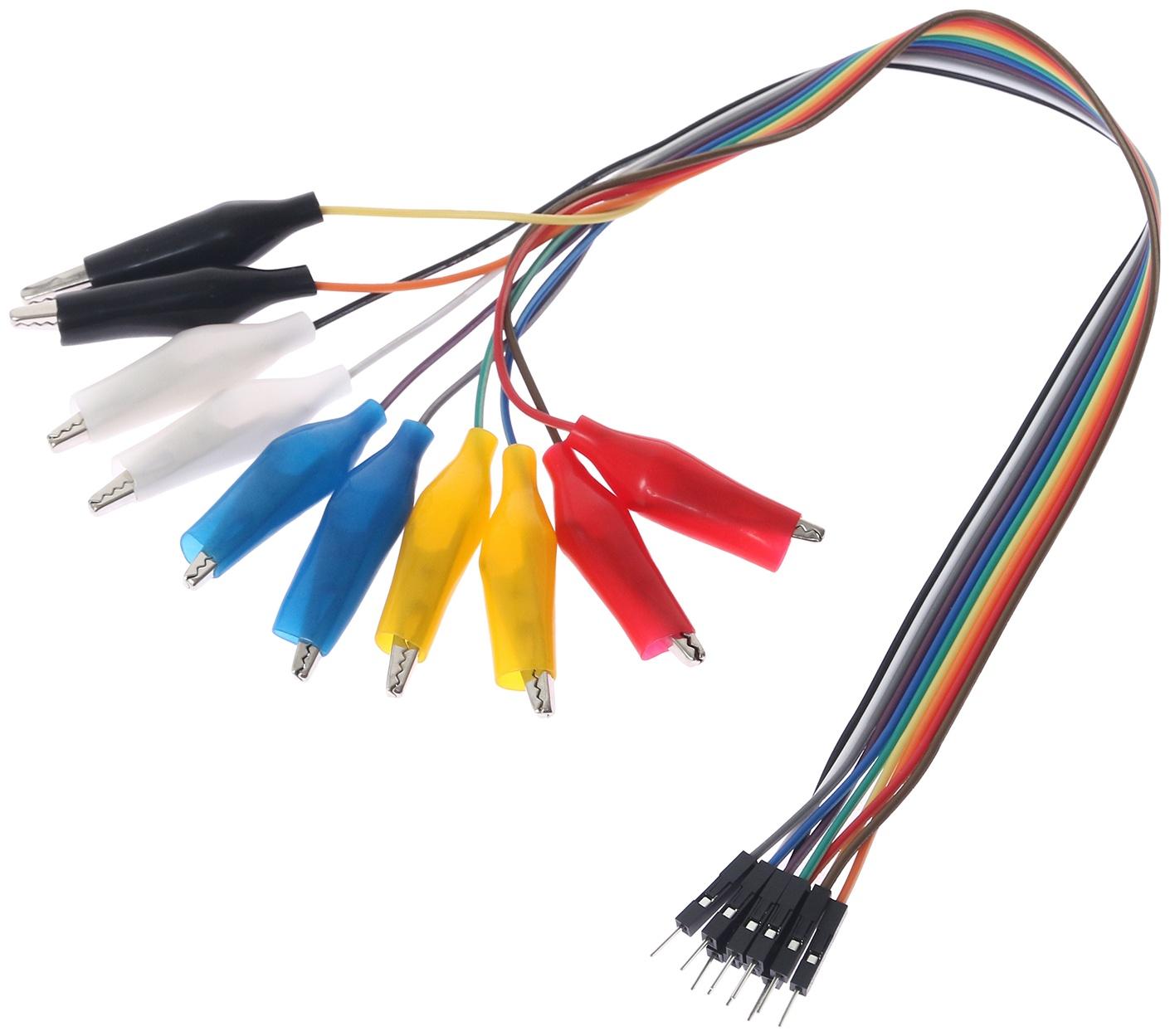 Провод-тестер с зажимом, 30 см, R9, набор 10 шт