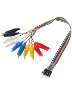 Провод-тестер с зажимом, 30 см, R9, набор 10 шт