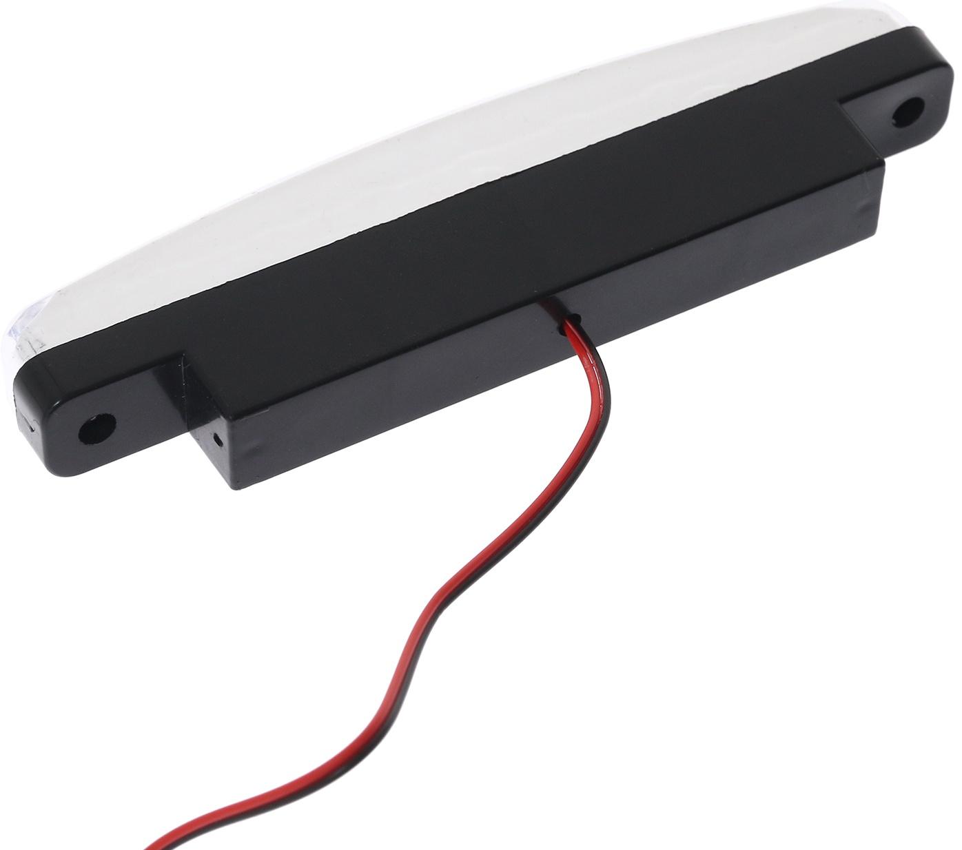 Светодиодная LED фара, 12 В, 24 Вт, 8 LED, 6500 К, провод 80 см, набор 2 шт