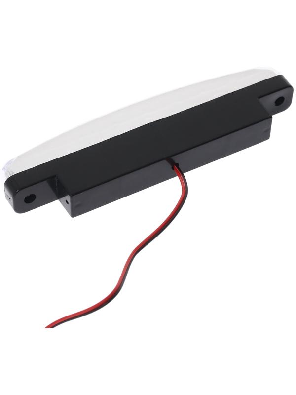 Светодиодная LED фара, 12 В, 24 Вт, 8 LED, 6500 К, провод 80 см, набор 2 шт