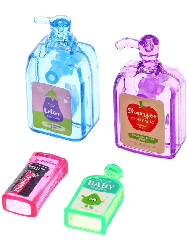 Набор мебели для кукол «Уборная», душ, унитаз, цвет зелёный