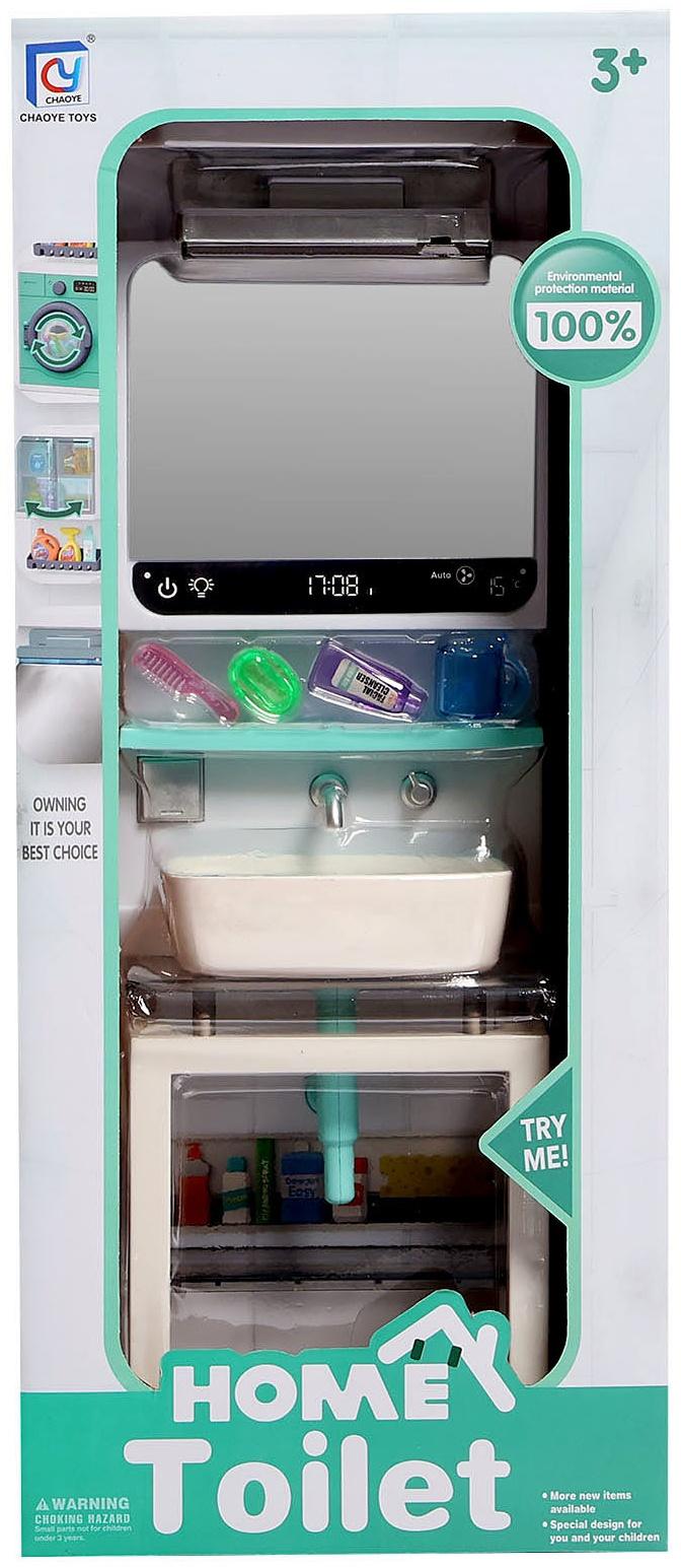 Набор мебели для кукол «Уборная», раковина, зеркало, аксессуары