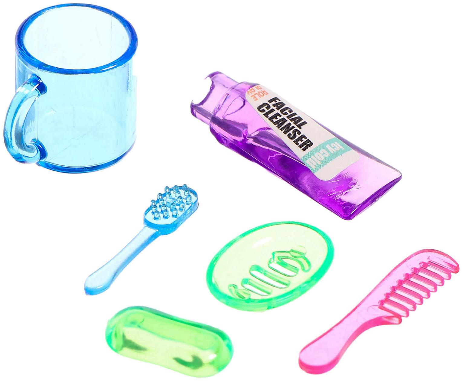 Набор мебели для кукол «Уборная», раковина, зеркало, аксессуары