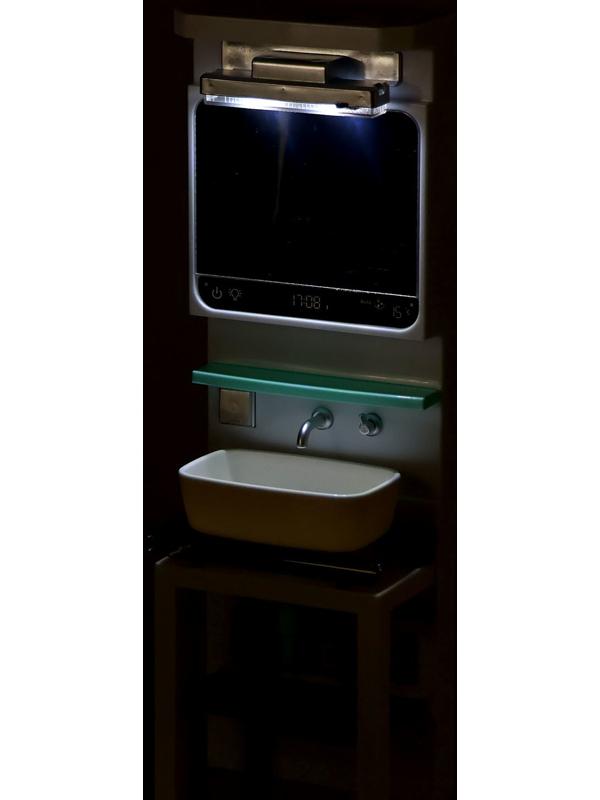 Набор мебели для кукол «Уборная», раковина, зеркало, аксессуары