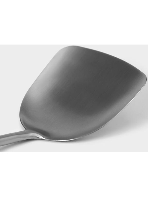 Лопатка  Magistro 38х10 см, Luxe, цвет серебряный