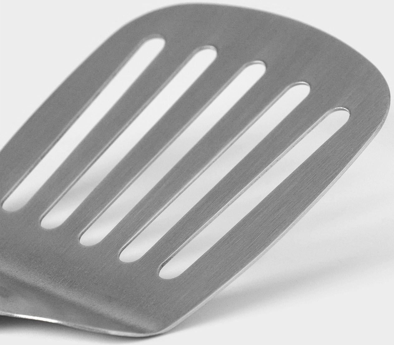 Лопатка перфорированная Magistro 38х8 см, Luxe, цвет серебряный