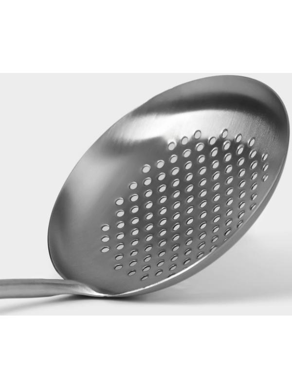 Шумовка Magistro 37х12,5 см, Luxe, цвет серебряный