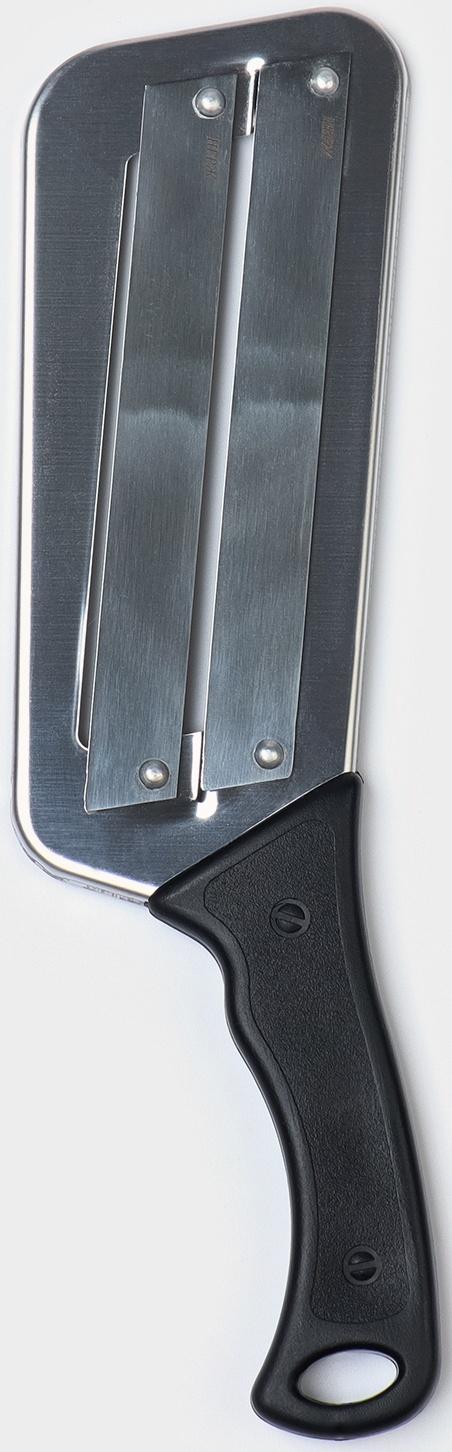 Нож для шинковки капусты, 2 лезвия, нержавеющая сталь