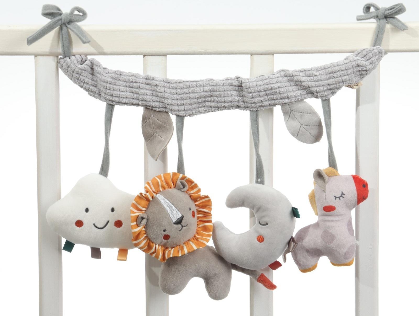 Растяжка на кроватку/коляску «Леон», с погрем, пищалкой, Крошка Я