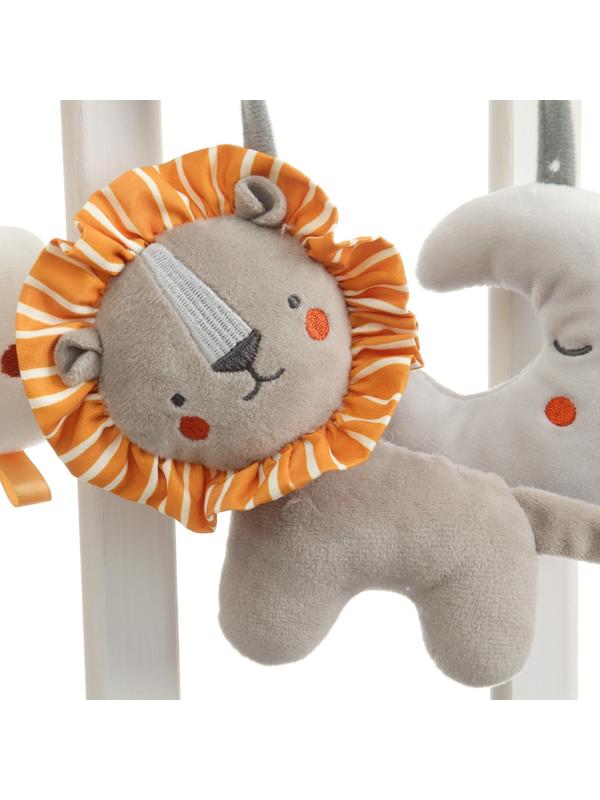 Растяжка на кроватку/коляску «Леон», с погрем, пищалкой, Крошка Я