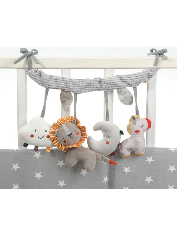 Растяжка на кроватку/коляску «Леон», с погрем, пищалкой, Крошка Я