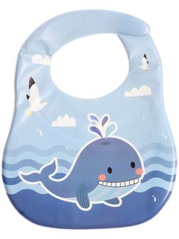 Нагрудник для кормления «Любимый малыш: Китёнок», непромокаемый, цвет синий