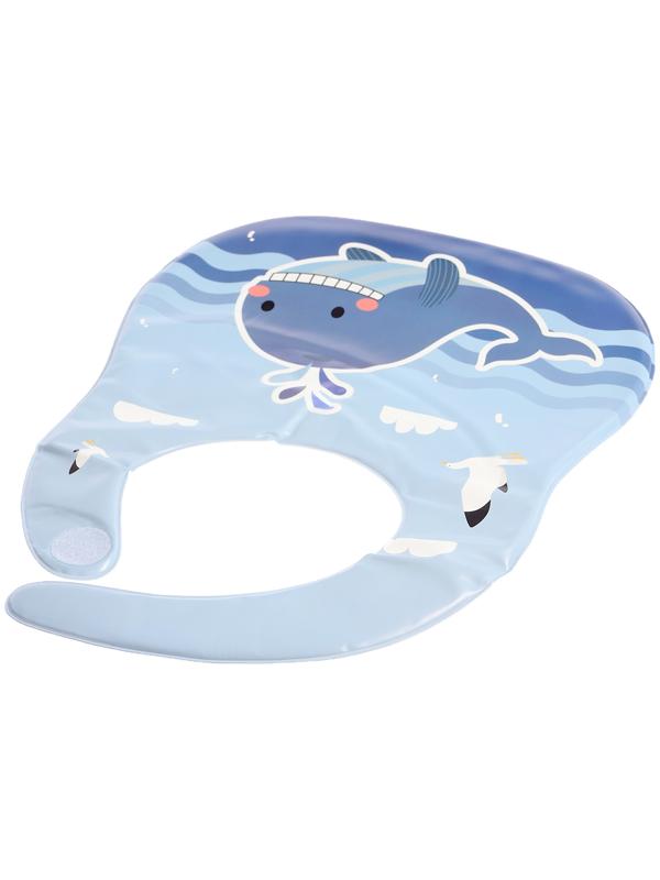 Нагрудник для кормления «Любимый малыш: Китёнок», непромокаемый, цвет синий