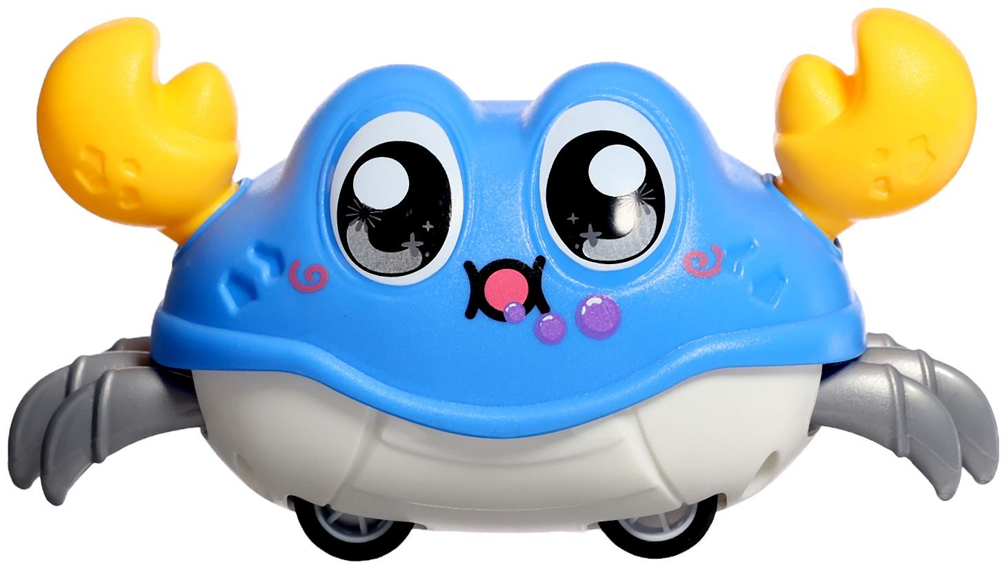 Заводная игрушка «Весёлый краб», цвета МИКС