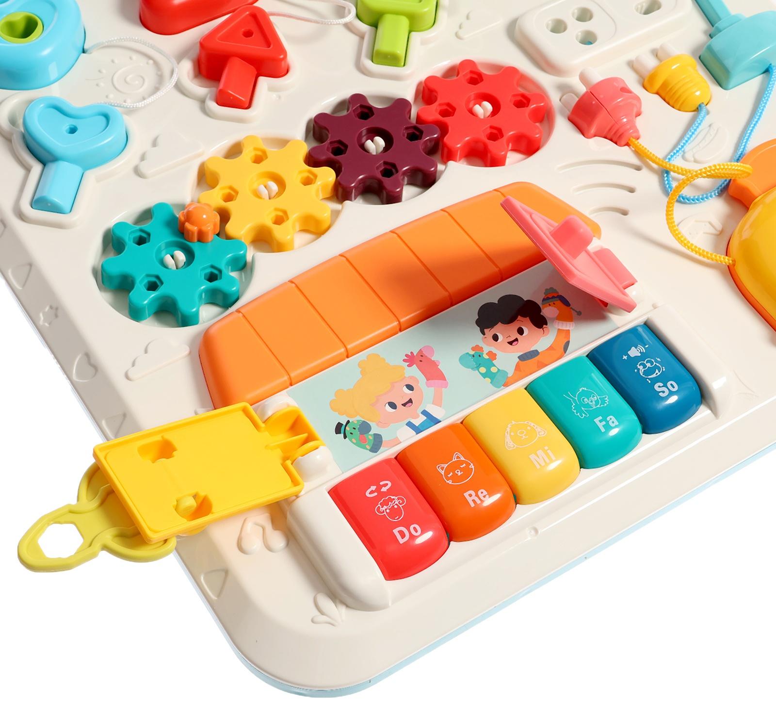 Развивающий бизиборд «Умный малыш», звуковые эффекты, работает от батареек