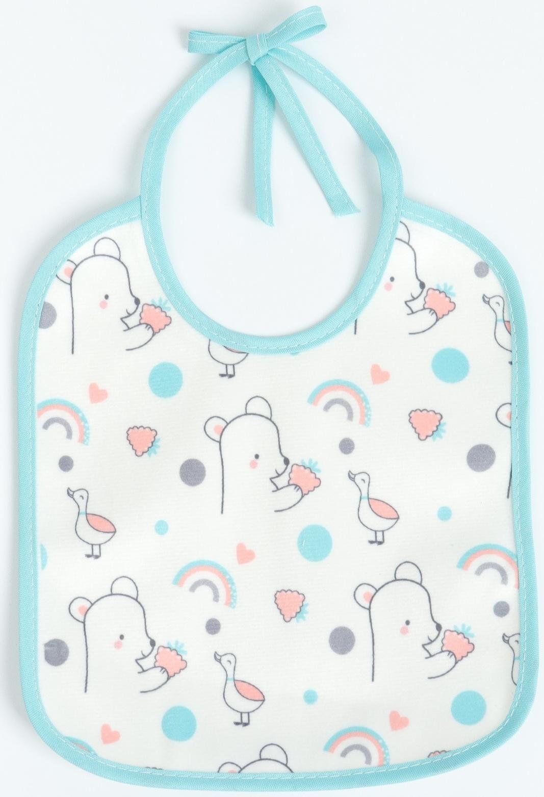 Набор: нагрудник детский Крошка Я, 17х20 см, 3 шт + подарок, Крошка Я