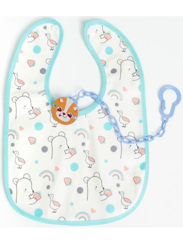 Набор: нагрудник детский Крошка Я, 20х29 см, 3 шт + подарок, Крошка Я