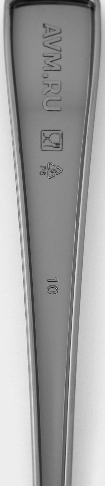 Ложка одноразовая, 17,5 см, цвет металлик, 6 шт/уп