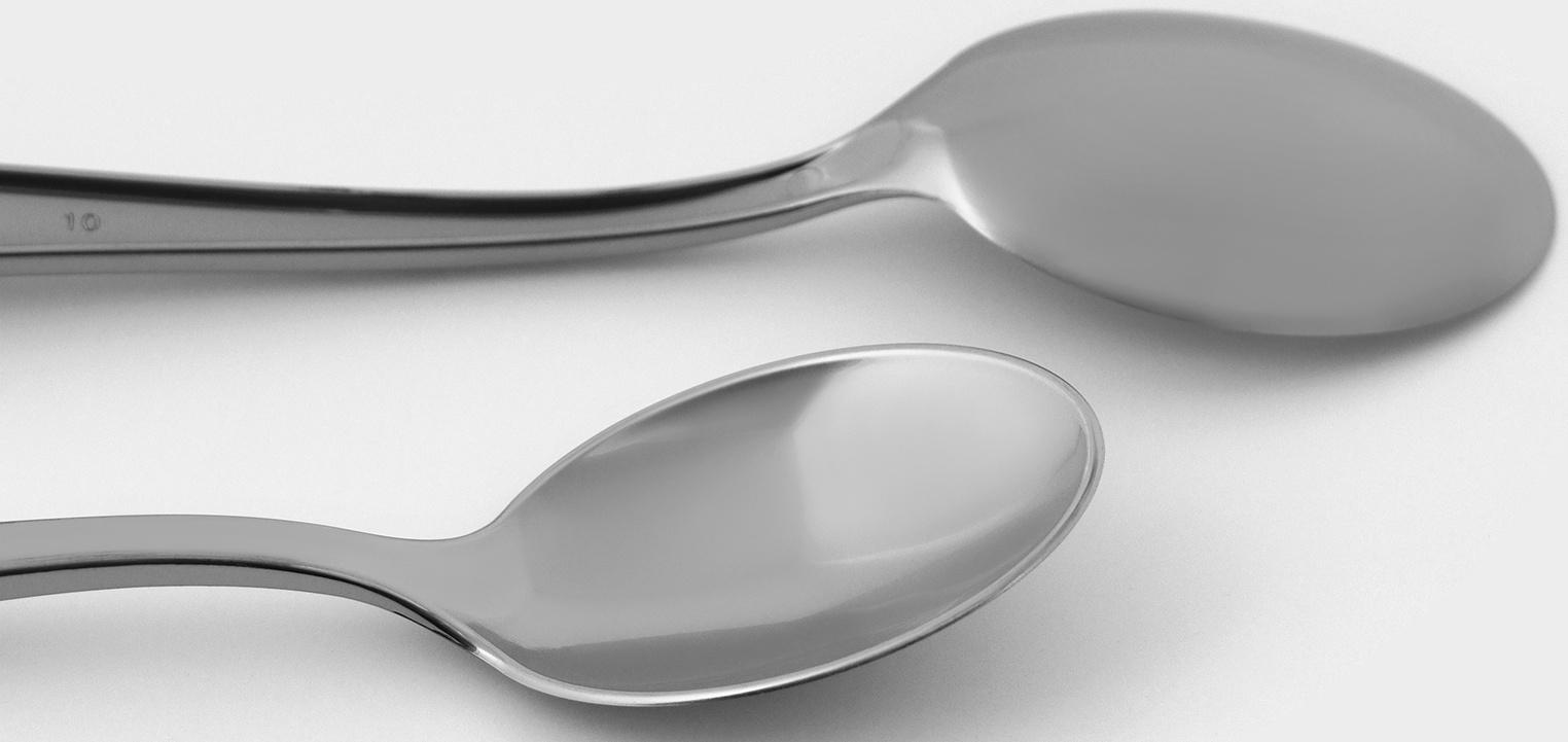 Ложка одноразовая, 17,5 см, цвет металлик, 6 шт/уп