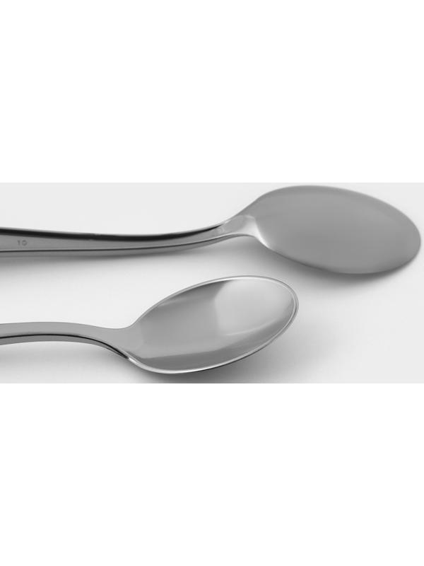 Ложка одноразовая, 17,5 см, цвет металлик, 6 шт/уп