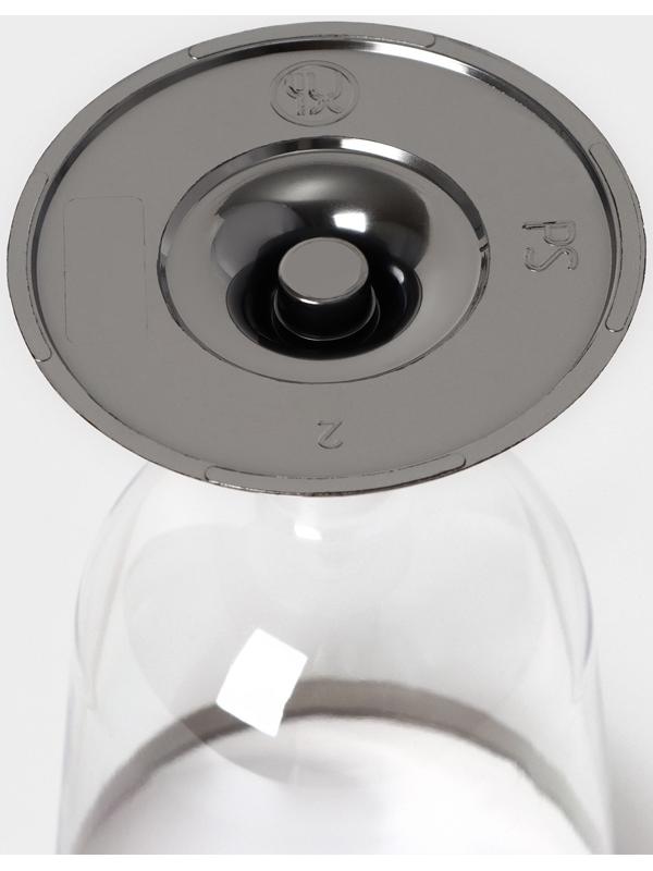 Бокал для вина «Кристалл», 200 мл, с металлизированными каемками, цвет прозрачный, 6 шт/уп