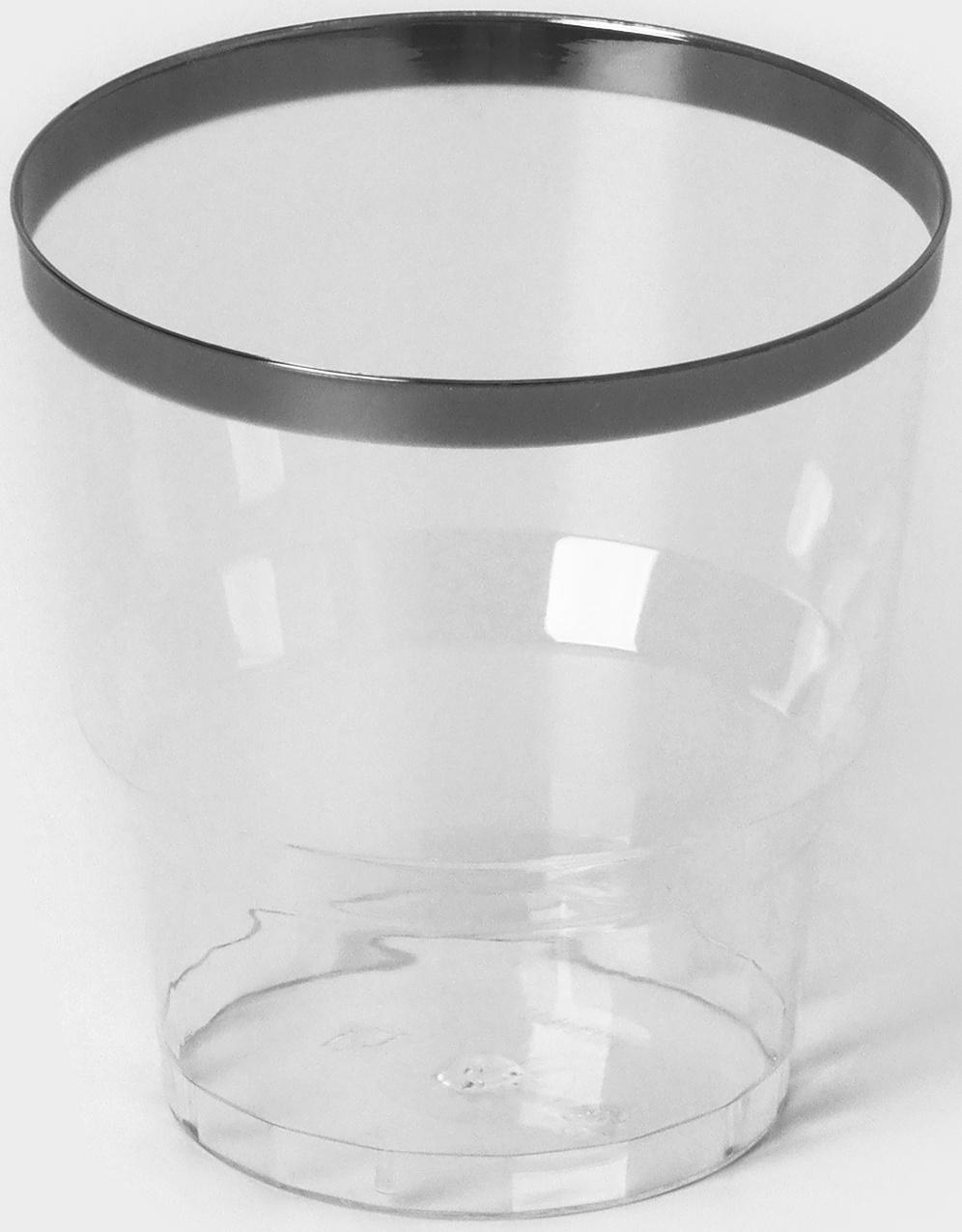 Стакан «Кристалл», 200 мл, с металлизированными каемками, цвет прозрачный, 6 шт/уп